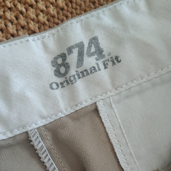Dickies Men's Khaki Chinos 874 Original Fit - Picture 2 of 8